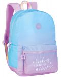 Školski ruksak Marshmallow Rainbow - Plavi, s 1 pretincem - 2t
