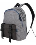 Školski ruksak Unkeeper Buckles - Svijetlo sivi - 1t