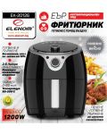 Aparat za zdravu prehranu Elekom - 20126, Air Fryer, 1200 W, 2.6l, crni - 6t