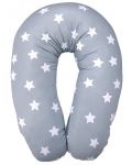 Jastuk za dojenje Lorelli - Zvijezde, 190 cm, Blue Grey Mist - 1t