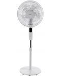 Ventilator Diplomat - DFX-500RC, 3 brzine, 40 cm, bijeli/sivi - 1t