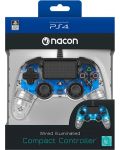Kontroler Nacon za PS4 - Wired Illuminated, crystal blue - 6t