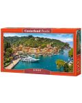 Panoramska zagonetka Castorland od 4000 dijelova - Pogled na Portofino, Italija - 1t
