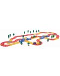 Set za igru Viking Toys -  Željeznička pruga s mostovima, 100 dijelova - 1t