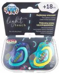 Dude varalice Canpol Light touch - Neon love, 18+ mjeseci, 2 komada, plave - 8t