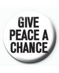 Bedž Pyramid Humor: Adult - Give Peace a Chance - 1t