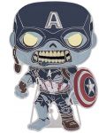 Bedž Funko POP! Marvel: What If…? - Zombie Captain America (Glows in the Dark) #21 - 1t