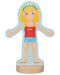 Drvena igračka Goki – Lutka za odijevanje - 1t