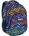 Školska torba BackUP A10 - Color Stripe, s 3 pretinca + poklon - 1t