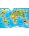 Puzzle Educa od 150 dijelova - Karta svijeta sa znamenitostima - 2t
