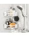 Kutni zidni organizator za kupaonicu Umbra - Flex Adhesive, 30 x 19 x 9 cm, bijeli - 5t