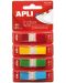 Indeksni listovi APLI - 4 pastelne boje, 12 x 45 mm, 140 komada - 1t