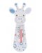 Termometar za kupaonicu Babyono - Bijela žirafa i plavi krugovi - 1t