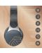Bežične slušalice s mikrofonom PowerLocus - EDGE, Asphalt Grey - 5t