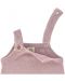 Dječji kombinezon Lassig - Cozy Knit Wear, 50-56 cm, 0-2 mjeseca, rozi - 3t