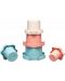 Igračka za bebu NIP Play Green - Stacking Cups, 5 komada - 3t