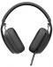 Bežične slušalice s mikrofonom Logitech - Zone Vibe 100, crne/sive - 5t