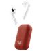 Bežične slušalice s mikrofonom TNB - Shiny, TWS, crveno/bijele - 1t