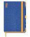 Bilježnica Mitama Memo Book - Plava, s teksilnim koricama i olovkom HB - 1t