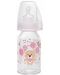 Dječja staklena bočica NIP - Flow S, 0-6 m, 125 ml, girl  - 1t