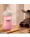 Bočica za bebe Philips Avent - Natural Response 3.0, sa sisačem 1 m+, 260 ml, ružičasta - 6t