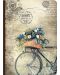 Dnevnik Lastva Retro Media - Bicikl s cvijećem, А5 - 1t