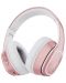 Bežične slušalice s mikrofonom PowerLocus - P7 Upgrade, ružičasto/bijele - 2t