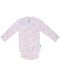 Bodi Bio Baby - organski pamuk, 68 cm, 4-6 mjeseci, bijelo-roza - 1t