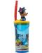 Čaša sa slamkom i 3D figuricom Stor Paw Patrol - Pup Power, 360 ml - 2t