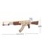Drvena 3D slagalica Robo Time od 315 dijelova - Automat AK-47 - 3t