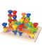 Drvena nizalica Tooky Toy - Rainbow - 3t