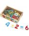 Drveni set Melissa & Doug – Magnetski brojevi u kutiji - 2t