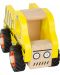 Drvena igračka Small Foot - Kamion, žuti - 3t
