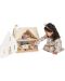 Drvena kućica za lutke Tender Leaf Toys - Naša kućica - 5t