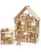Drveni montažni set Woodpy - Kućica za lutke s namještajem, 296 dijelova - 1t