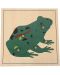 Drvena slagalica sa životinjama Smart Baby - Žaba, 5 dijelova - 1t