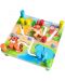 Drveni labirint Acool Toy - Sa žljebovima i životinjama - 1t