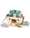 Set drvenih figurica Tender Leaf Toys - Noina arka sa životinjama - 1t
