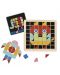 Drveni dječji mozaik Tooky Toy - Oblici u boji 4 u 1 - 2t