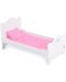 Drveni krevet za lutke Moni Toys - B019, bijeli - 1t