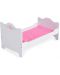 Drveni krevet za lutke Moni Toys - B019, bijeli - 4t