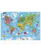 Dječja slagalica u koferu Janod - Karta svijeta, 300 dijelova - 3t