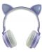 Dječje slušalice PowerLocus - Buddy Ears, bežične, ljubičasto/bijele - 2t