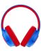Dječje slušalice s mikrofonom PowerLocus - Bobo, bežične, plavo/crvene - 2t
