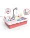 Dječji kuhinjski sudoper Raya Toys - S tekućom vodom i dodacima, ružičasta - 4t