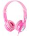 Dječje slušalice BuddyPhones - Travel, ružičaste - 1t
