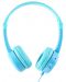 Dječje slušalice BuddyPhones - Travel, plave - 3t