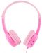 Dječje slušalice BuddyPhones - Travel, ružičaste - 3t