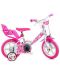 Dječji bicikl Dino Bikes - Little Heart, 12" - 1t