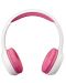 Dječje slušalice Lenco - HP-010PK, roza/bijele - 1t
